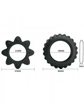 BAILE Kit - 2 blühende Silikonringe Erotik