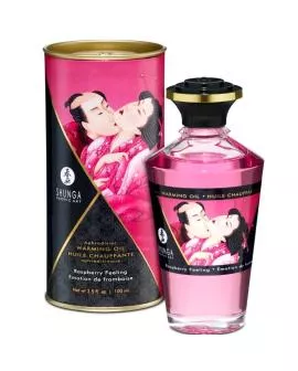 SHUNGA Massageöl mit Wärmeeffekt - Himbeergeschmack 100 ml