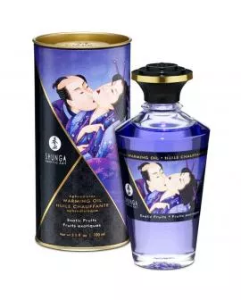 SHUNGA - MASSAGEÖL MIT WÄRMEEFFEKT, GESCHMACK EXOTISCHER FRÜCHTE, 100 ML