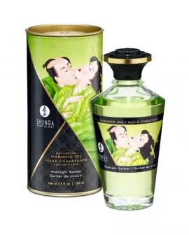 SHUNGA - MASSAGEÖL MIT WÄRMEEFFEKT MITTERNACHTSORBTGESCHMACK 100 ML