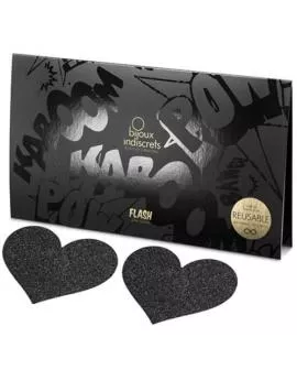 Bijoux Indiscrets - Flash Black Heart Nippelclips