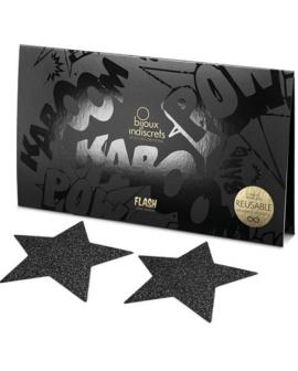 Bijoux Indiscrets - Schwarze Star-Flash-Nippelkappen