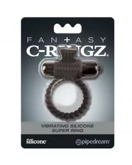 FANTASY C-RINGZ - SCHWARZER VIBRATIONSRING AUS SILIKON