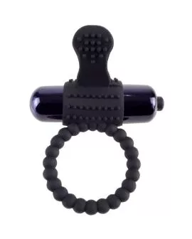 Fantasy C-Ringz - Schwarzer Vibrationsring aus Silikon