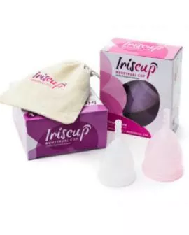 Iris Cup - Kleiner Rosa Monatsbecher A + Sterilisatorbeutel