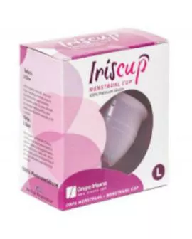 IRISCUP - GROSSER ROSA MONATSTASSE + KOSTENLOSER STERILISATORBEUTEL