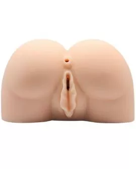 CRAZY BULL Realistische Vagina-Anus-Vibrator - Position 8
