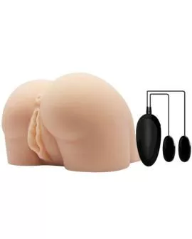CRAZY BULL Realistische Vagina-Anus-Vibrator - Position 8