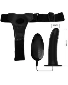 PRETTY LOVE - VITO STRAP-ON MIT HOHLDILDO UND VIBRATION 17.3 CM