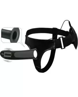 PRETTY LOVE - VITO STRAP-ON MIT HOHLDILDO UND VIBRATION 17.3 CM