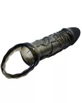BAILE Penis Extender Cover mit Gurt - Schwarz 13,5 cm