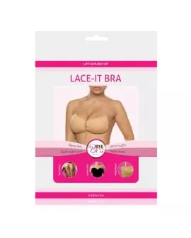 BYE-BRA - Lace-It Push-Up BH Beige Cup D