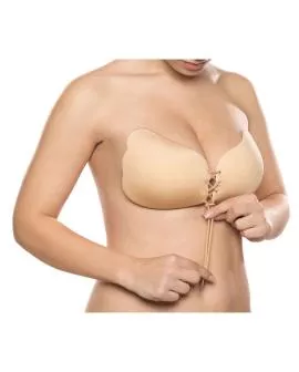 BYE-BRA - Lace-It Push-Up BH Beige Cup D