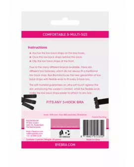 BYE-BRA - BH ADAPTER MIT OFFENEM RÜCKEN SCHWARZ & WEISS