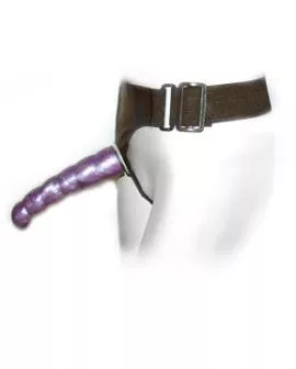BAILE - Weibliches Anal-Vaginalgeschirr Flieder G-Punkt 17 cm