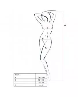PASSION - WOMAN BS019 BODYSTOCKING SCHWARZ EINE GRÖSSE