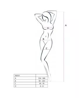 PASSION Woman BS019 Bodystocking Schwarz - Eine Größe
