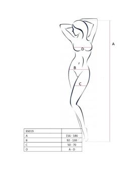 Passion Woman BS019 - Weißer Bodystocking Eine Größe
