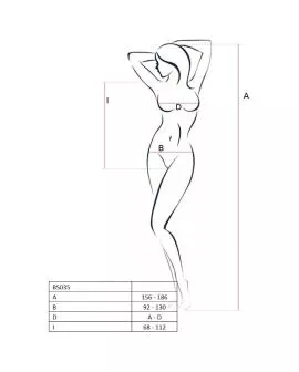 Passion Woman BS035 - Weißer Bodystocking Eine Größe
