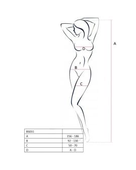 Passion Woman BS031 - Roter Bodystocking Erotik One Size