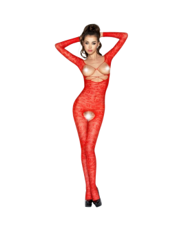 Passion Woman BS031 - Roter Bodystocking Erotik One Size