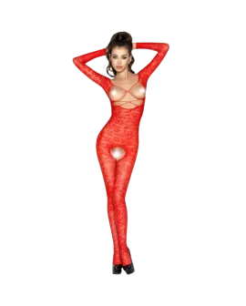 Passion Woman BS031 - Roter Bodystocking Erotik One Size