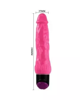 BAILE - BUNTER SEX REALISTISCHER VIBRATOR ROSA 24 CM