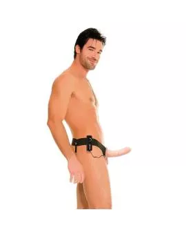 FETISH FANTASY SERIES - HOHLVIBRATOR-GURT FÜR SIE UND IHN, NATÜRLICH, 14 CM