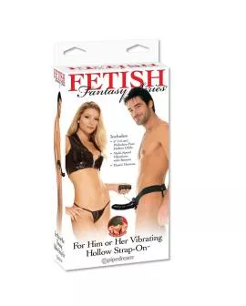 Fetish Fantasy Series - Vibrierender Hohl-Strap-On Schwarz
