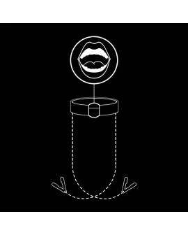 FETISH SUBMISSIVE - KNEBELRING MIT NIPPELKLEMMEN