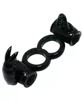 Baile Sweet Ring - Doppelring mit Doppelhasen