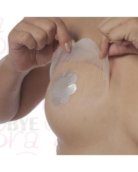 BYE-BRA - Brustverbesserung mit Seiden-Nippelabdeckung Cup F/H