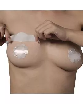BYE-BRA - Brustverbesserung mit Seiden-Nippelabdeckung Cup F/H