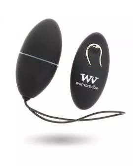 WOMANVIBE - ALSAN EGG FERNBEDIENUNG SCHWARZ SILIKON SCHWARZ