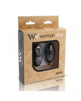 WOMANVIBE - ALSAN EGG FERNBEDIENUNG SCHWARZ SILIKON SCHWARZ