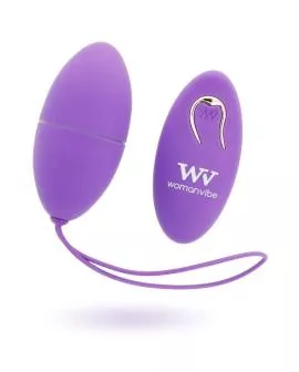 Womanvibe Alsan Egg Remote Control - Schwarzes Silikon Lila