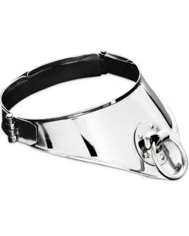METAL HARD - Festhaltungshalsband mit Ring 12,5 cm