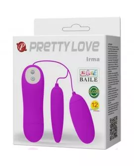 Pretty Love Irma - Doppeltvibrierendes Vibrator-Ei