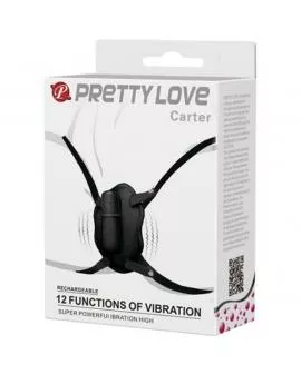 Pretty Love - Strap-On mit Carter Vibrations-Bullet