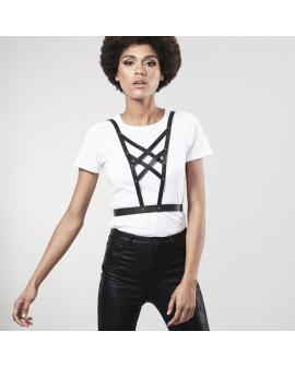 Bijoux Indiscrets - Maze Gekreuztes Harness Schwarz