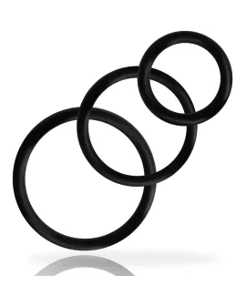 Addicted Toys - Ring-Set für Penis Schwarz