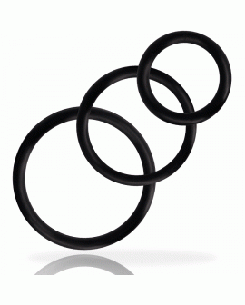 ADDICTED TOYS - RINGSET FÜR PENIS SCHWARZ