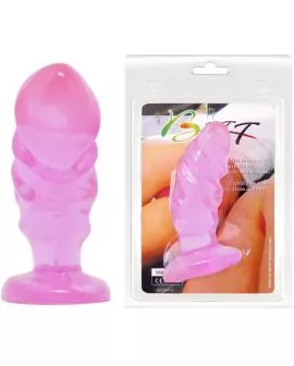 BAILE - UNISEX ANALPLUG MIT ROSA FARBENEM SAUGNAPF