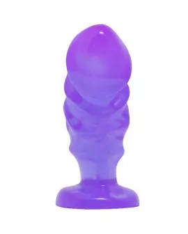 BAILE - Unisex Analplug mit lila Saugnapf