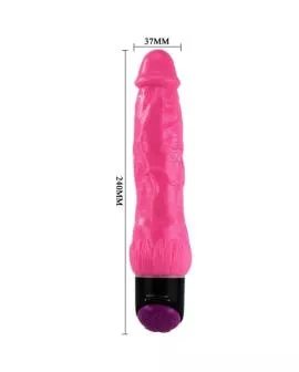 BAILE - BUNTER SEX LILA REALISTISCHER VIBRATOR 24 CM