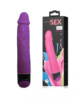BAILE - BUNTER SEX LILA REALISTISCHER VIBRATOR 23 CM