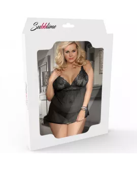 SUBBLIME - BABYDOLL FLORAL LACES ROT S / M.