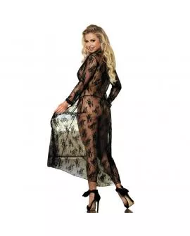 Subblime Babydoll Peignoir Floral Design - Eine Größe