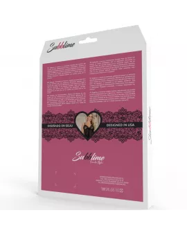 SUBBLIME - TEDDY FLORAL LACE SCHWARZ EINE GRÖSSE
