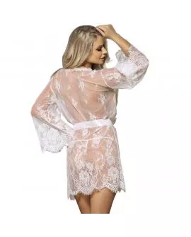 SUBBLIME - Spitzen-Babydoll mit ausgestellten Ärmeln weiß S/M